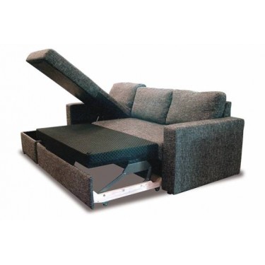 San Lorenzo Γωνιακός Καναπές Κρεβάτι με Δεξιά Γωνία & Αποθηκευτικό Χώρο Κόκκινο 230x163εκ.