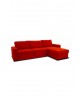 San Lorenzo Γωνιακός Καναπές Κρεβάτι με Δεξιά Γωνία & Αποθηκευτικό Χώρο Κόκκινο 230x163εκ.
