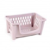 Homeplast Carina Καλάθι Αποθήκευσης Πλαστικό Ροζ 48.5x34x25cm