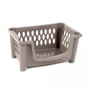 Homeplast Carina Καλάθι Αποθήκευσης Πλαστικό Μπεζ 48.5x34x25cm