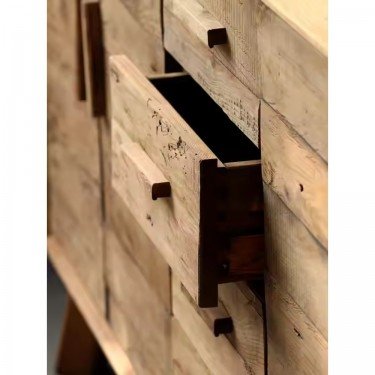 MISTRAL ΜΠΟΥΦΕΣ 200Χ48Χ85cm ΑΠΟ ΜΑΣΙΦ ΑΝΑΚΥΚΛΩΜΕΝΟ ΞΥΛΟ ΠΕΥΚΟΥ