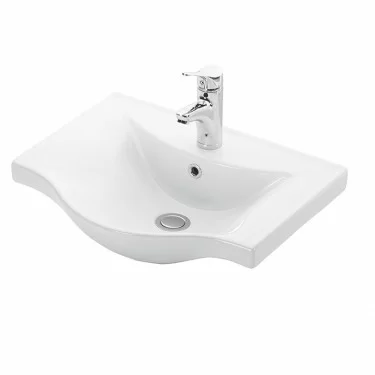 Νιπτήρας BASIC 55 από γυαλιστερή πορσελάνη 55 x 46cm