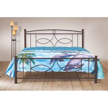 Μεταλλικό κρεβάτι Νο 15 Διπλό 160Χ200 μαζί με στρώμα ενισχυμένο και τάβλες