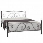 ΚΡΕΒΑΤΙ ΜΕΤΑΛΛΙΚΟ ΡΟΔΟΣ ΔΙΠΛΟ 140Χ190εκ. ΜΕ ΤΑΒΛΕΣ. 