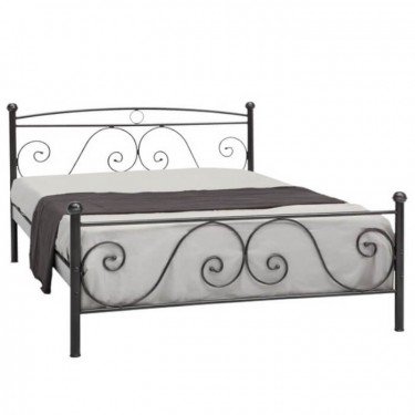 ΚΡΕΒΑΤΙ ΜΕΤΑΛΛΙΚΟ ΡΟΔΟΣ ΔΙΠΛΟ 140Χ200εκ. ΜΕ ΤΑΒΛΕΣ.