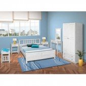 727 Σετ Κρεβατοκάμαρα Πεύκο 5 Tμχ (Για Στρώμα 160×200)