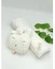 Σετ με κουδουνίστρα White and Dots Σετ με κουδουνίστρα White and Dots