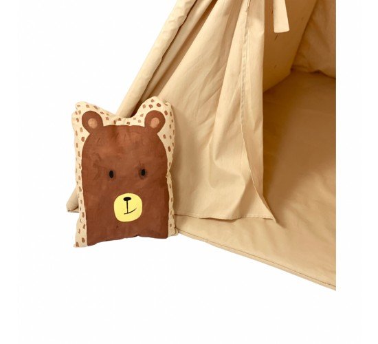 Παιδική Σκηνή - teepee tent Bear - Ζωγραφισμένη στο χέρι
