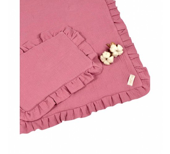 Muslin Bed Set Dusty Pink