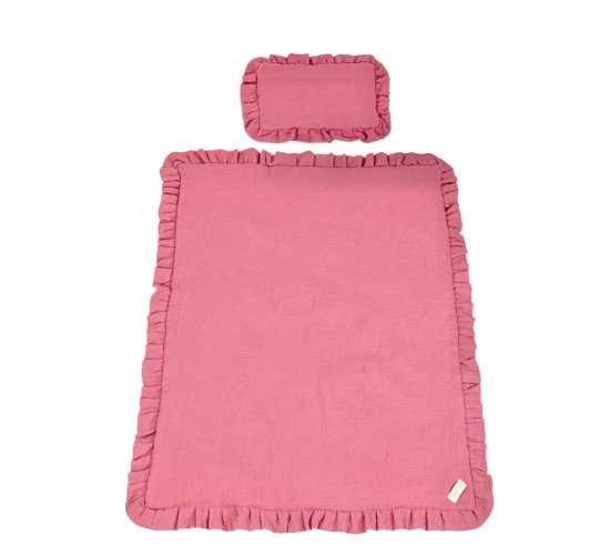Muslin Bed Set Dusty Pink