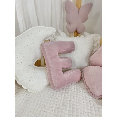 Παιδικό Διακοσμητικό Μαξιλάρι Μονόγραμμα Pink Velvet