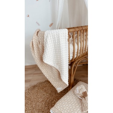 Natural and Minky Κουβέρτα 