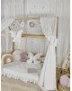 Κουρτίνες κρεβατιού-Canopy Bed White Butterfly