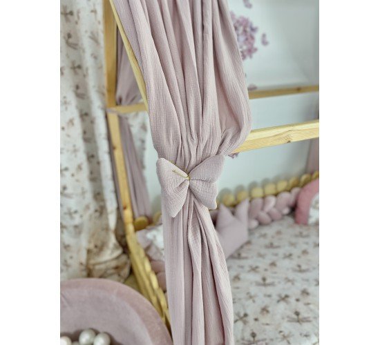 Κουρτίνες κρεβατιού-Canopy Bed Pink Butterfly