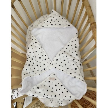 Black Stars Βρεφικό Μπουρνουζάκι Κάπα 