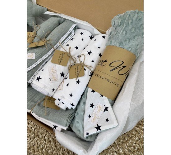 Baby Box Mint And Stars