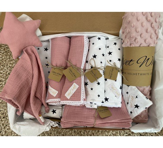 Baby Box Pink And Stars