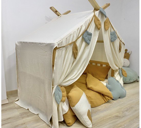 Κάλυμμα κρεβατιού-Canopy Bed Εκρού