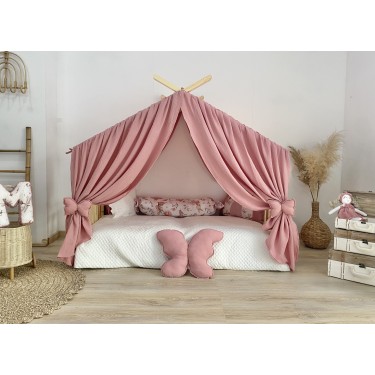 Κάλυμμα κρεβατιού -Canopy Bed Pink Butterflies