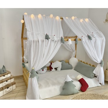 Κουρτίνες κρεβατιού- Canopy Bed Xmas tree