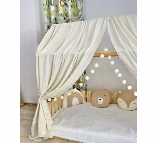 Κουρτίνες κρεβατιού -Canopy Bed Pom pom Κουρτίνες κρεβατιού -Canopy Bed Pom pom