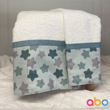 Σετ βρεφικές πετσέτες 2τμχ Stars ABΟ