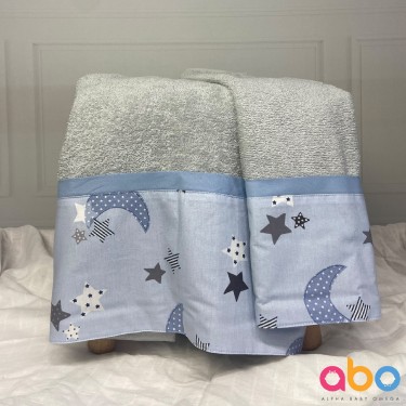 Σετ βρεφικές πετσέτες 2τμχ Sky ABΟ