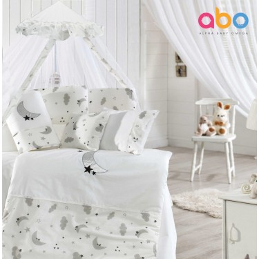 Σετ προίκας 9τμχ 70*140 με Θόλο Moon ABO