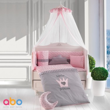 Σετ προίκας 9τμχ 70*140 με Θόλο Little Princess ABO