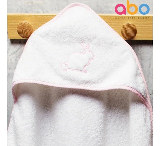 Μπουρνούζι-Κάπα Rabbit Ροζ ABO