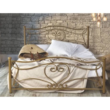 Νο56 Κρεβάτι Υπέρδιπλο Μεταλλικό Ν56 για Στρώμα 160x200cm Επιλογές Χρώματος