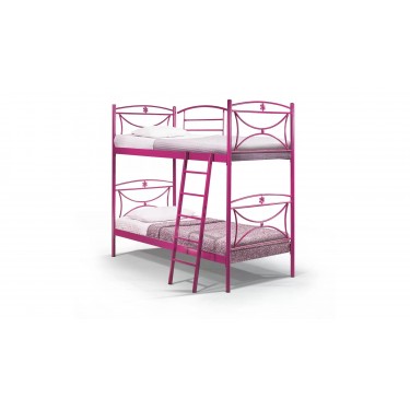 Marga Μεταλλική Κουκέτα 8231 για στρώμα 90x190 με Σκάλα & Προστατευτικό Κάγκελο – Πρακτική & Ασφαλής