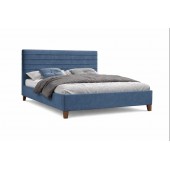 Υφασμάτινο Κρεβάτι N100 με Επενδυμένο Κεφαλάρι Διπλό 150Χ200Χ111 ύψος κεφαλαριού – Επιλογή από 19 Χρώματα Υφάσματος