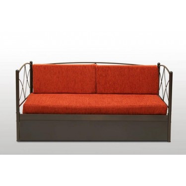 ΜΕΤΑΛΙΚΟ ΚΡΕΒΑΤΙ ΚΑΝΑΠΕΣ ΑΝΔΡΟΣ ΣΥΡΟΜΕΝΟΣ Μονό 90Χ190  