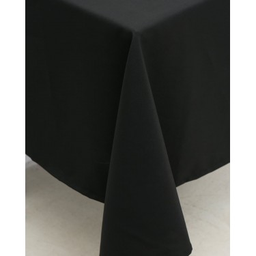 Μονόχρωμο τραπεζομάντηλο Monaco 4 ατόμων (135x135cm) Μαύρο