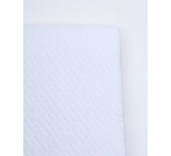 Ζακάρ Πικέ Κουβέρτα Augerinos Μονή (170x260cm) Άσπρο
