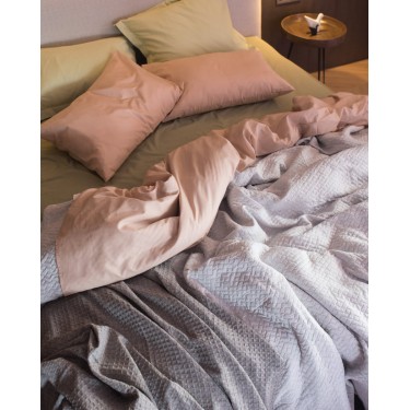 Ζακάρ Πικέ Κουβέρτα Augerinos Υπέρδιπλη (230x260cm) Γκρι απαλό