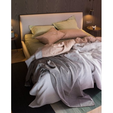 Ζακάρ Πικέ Κουβέρτα Augerinos Υπέρδιπλη (230x260cm) Γκρι απαλό