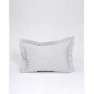 Ζακάρ Πικέ Μαξιλαροθήκη Oxford Augerinos 50x70 5cm Γκρι απαλό