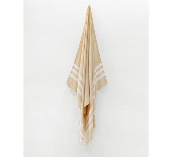 Παρεό Peshtemal με σχέδιο διαμάντι Χρυσό