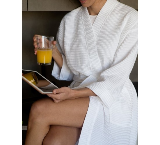 Πικέ Μπουρνούζι Oliver Small | Medium Άσπρο