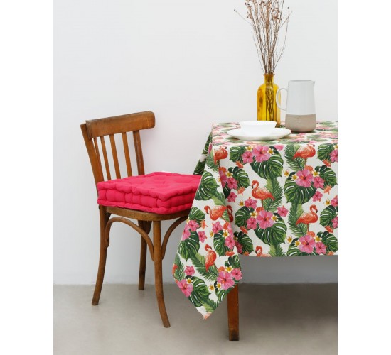 Τραπεζομάντηλο Φλοράλ Forester Flowers & Flamingo 2 ατόμων Multi