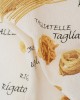 Τραπεζομάντηλο με Σχέδιο Ζυμαρικά Pasta 2 ατόμων Μπεζ