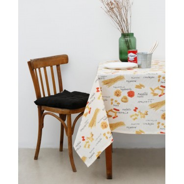 Τραπεζομάντηλο με Σχέδιο Ζυμαρικά Pasta 2 ατόμων Μπεζ