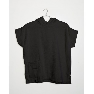 Παιδικό Πόντσο με Κουκούλα Splash One Size (60x62cm) Μαύρο