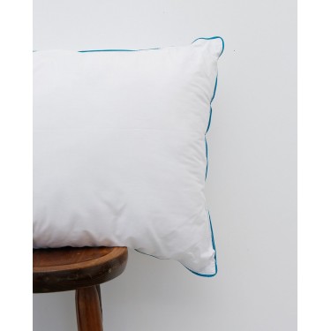 Βρεφική Μαξιλαροθήκη με Ρέλι Βαμβάκι Περκάλι Pallas 35x45cm Σιέλ