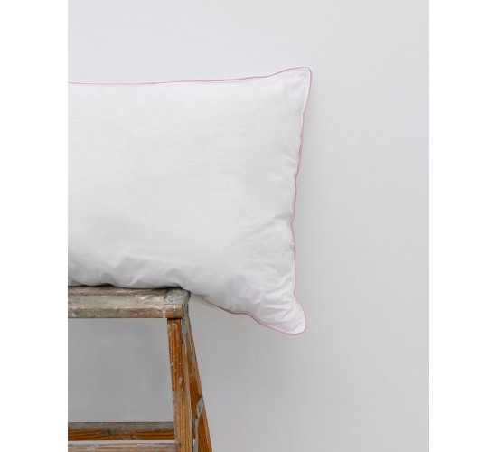 Βρεφική Μαξιλαροθήκη με Ρέλι Βαμβάκι Περκάλι Pallas 35x45cm Ροζ