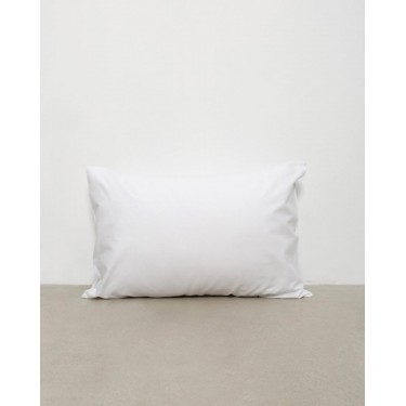 Λευκή Απλή Ξενοδοχειακή Μαξιλαροθήκη Peak 50x70cm 50x70cm Άσπρο