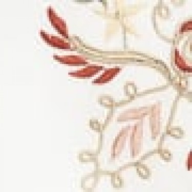 Μπομπονιέρα Κέντημα Άνθη 2 Πλευρές Arabesque Bo Maison 30x30cm 30x30cm Μπεζ