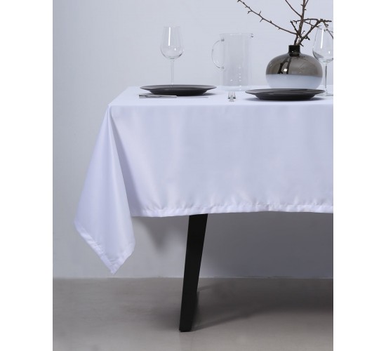 Λευκό Τραπεζοκαρέ Ariel 4 ατόμων (140x140cm) Άσπρο